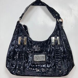 Vintage Guess Est 1981 Black Shoulder Women Bag